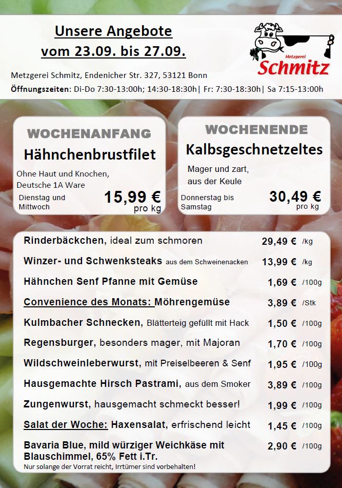 Flyer Seite 1 - Wochenangebote