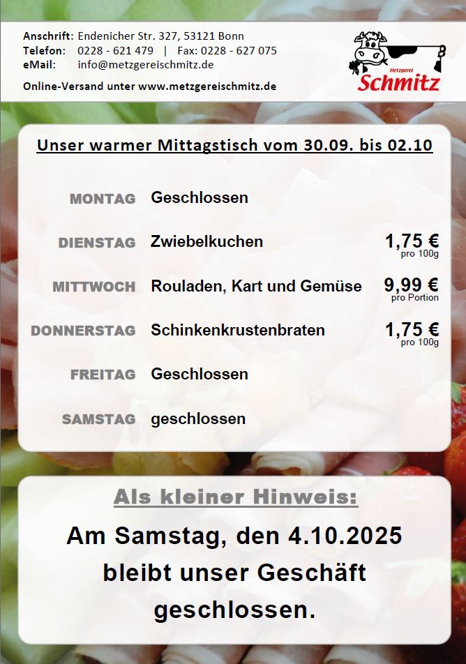 Flyer Seite 2 - Mittagstisch